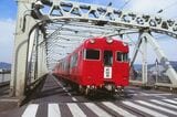 7300系の普通列車が犬山橋を行く（撮影：南正時）