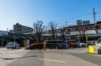 左は東武東上線朝霞台駅。右手はJR武蔵野線北朝霞駅