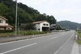 （旧線）有福駅の予定地だった場所。このあたりの今福線の路盤は島根県道50号に取り込まれている（筆者撮影）