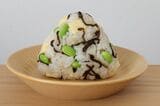 枝豆とチーズと塩こんぶのおにぎり