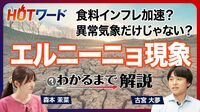 【食料品のさらなる高騰も？】｢エルニーニョ現象｣って何？／原油高と異常気象のダブルパンチ／最大20％の食料インフレ／インドは砂糖輸出を制限／コーヒー豆が高騰／電力不足で工場にも影響／日本の対応策は？