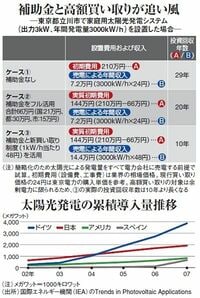 活気づく太陽光発電、相次ぐ公的補助が後押し