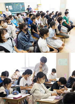 担任の先生には、同じ授業なのにクラスによって展開や子どもたちの反応が違うことなどを見てもらう