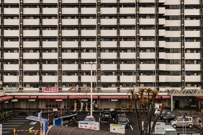 北坂戸駅前の団地