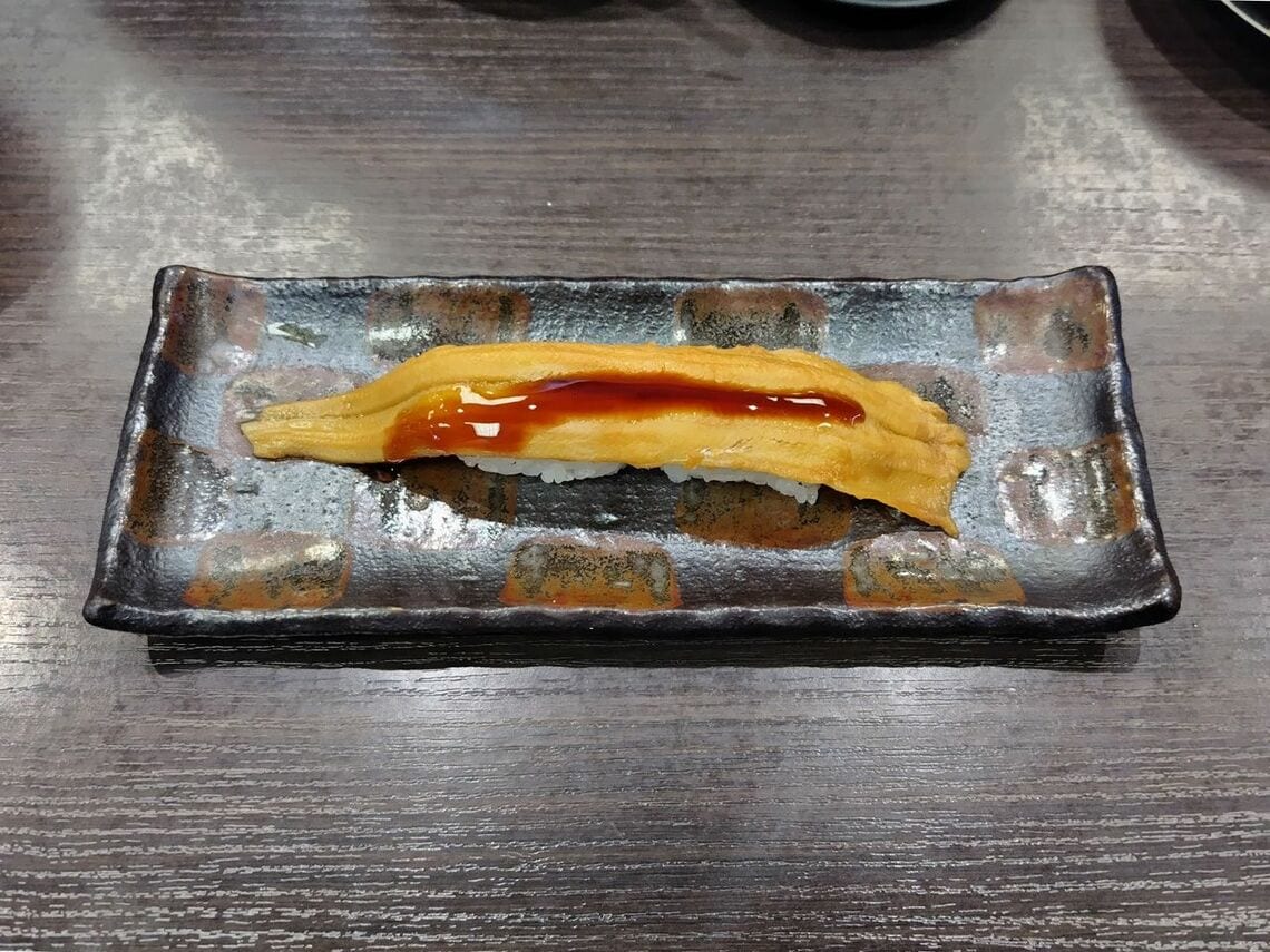 煮穴子一本握り