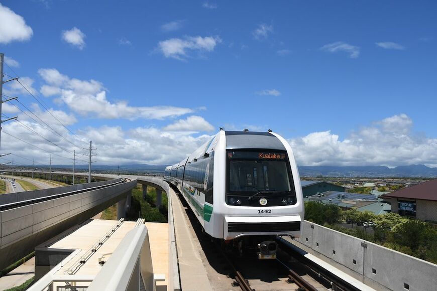 6月30日にホノルルで開業した「スカイライン」（編集部撮影）