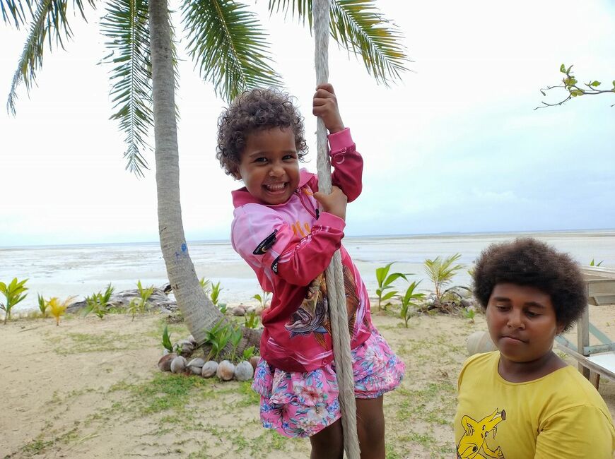 「トレス海峡諸島人」の子どもたち（写真：筆者撮影）