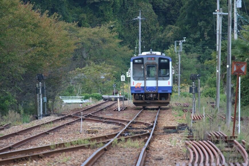 七尾線と能登線の跡