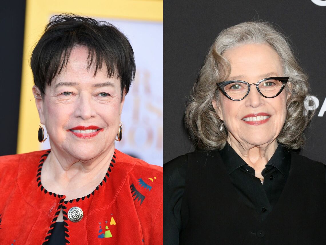 キャシー・ベイツのビフォー・アフター（左は2018年撮影：Jordan Strauss／Invision／AP／アフロ、右は2025年撮影：REX／アフロ）