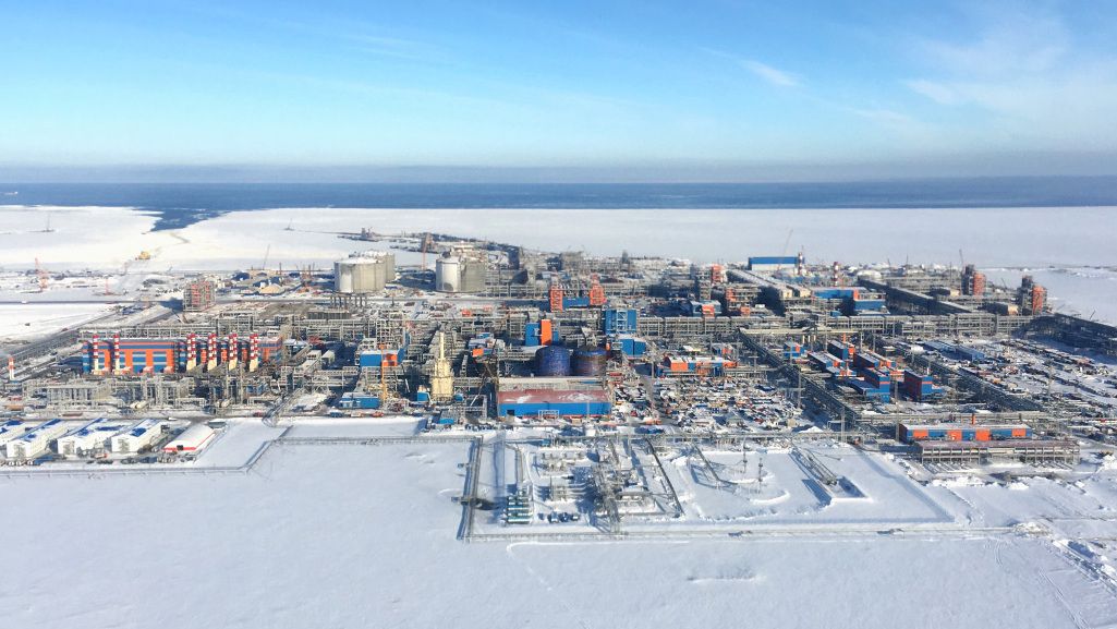 北極海航路は、ロシアのヤマルLNGプロジェクトの天然ガスを中国に運ぶ最短ルートだ（写真は同プロジェクトのウェブサイトより）