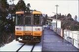 恋路駅に停車するのと鉄道の気動車（撮影：南正時）