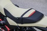上級版の「Option 719」オプションに含まれる専用カラーのタンデムシート。高品質な作りで座り心地も上質だ。豊富な純正カスタムアイテムが揃うのも魅力（写真：BMW MOTORRAD）