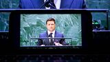 SNSなどをうまく駆使して情報戦を展開するウクライナのゼレンスキー大統領（写真：ブルームバーグ）
