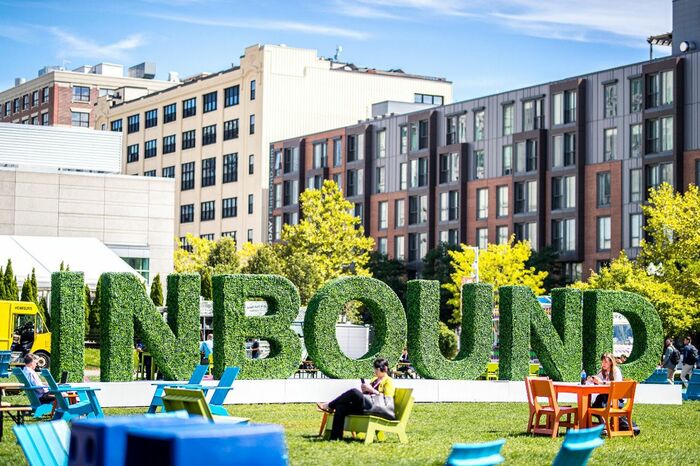 ボストンの地は晴天に恵まれた