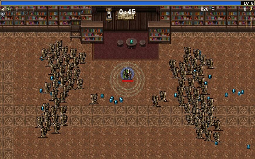 襲ってくるコウモリや骸骨を倒します（画像はSteamより）