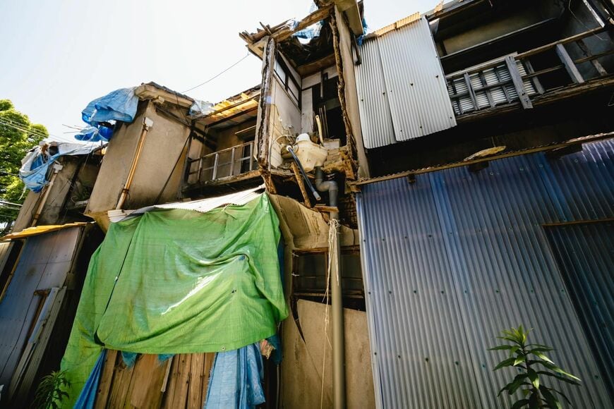 台風被害を受けた南棟