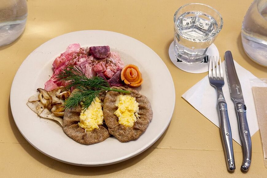 世界各国の朝食を味わえるテイスト・ザ・ワールドのモーニングメニュー（筆者撮影）