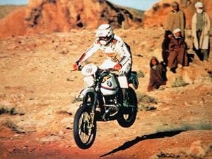 1981年、BMW R 80 G/Sで勝利したユーベル・オリオール（写真：BMW Motorrad Japan）