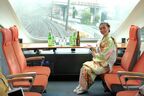 VSEの車内に神奈川の地酒が集まった