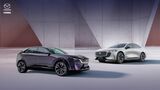 マツダは中国企業のEV技術を積極的に導入している。写真は長安汽車のプラットフォームをベースに開発した｢EZ-6｣（右）と2025年8月に発売予定の｢EZ-60｣（長安マツダのウェブサイトより）