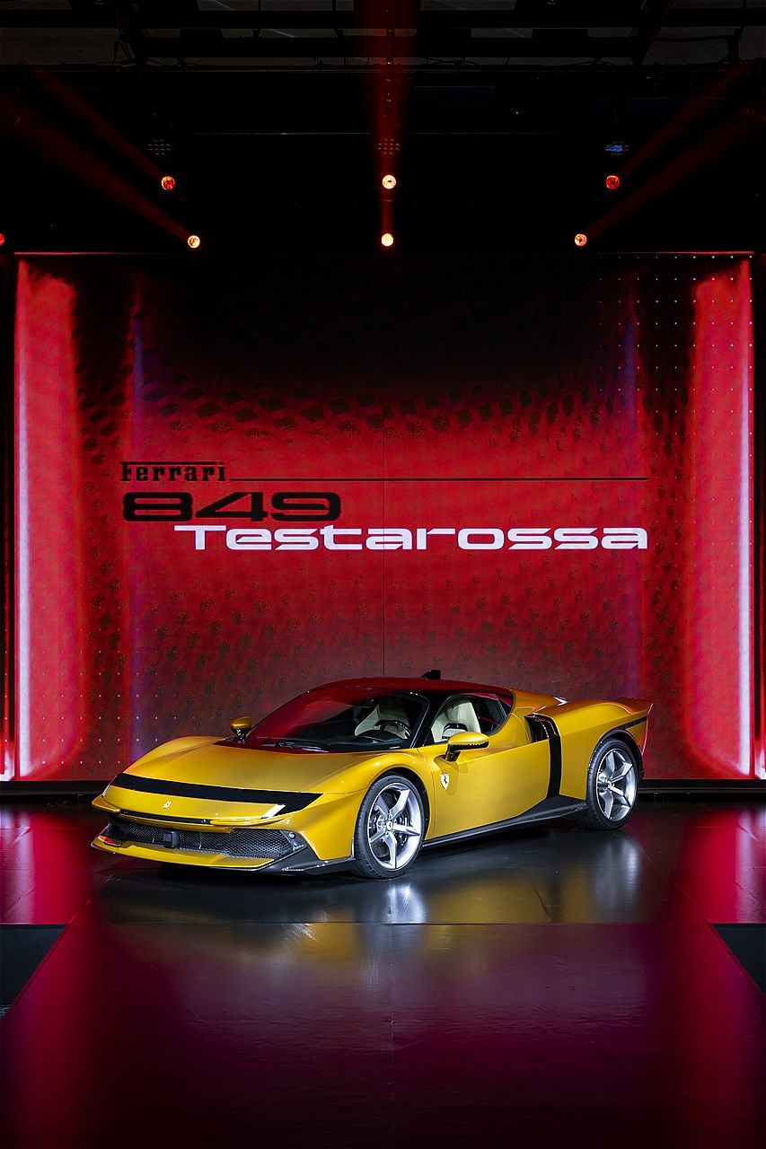 東京で行われたフェラーリ「849テスタロッサ」ジャパンプレミアの様子（写真：フェラーリ・ジャパン）
