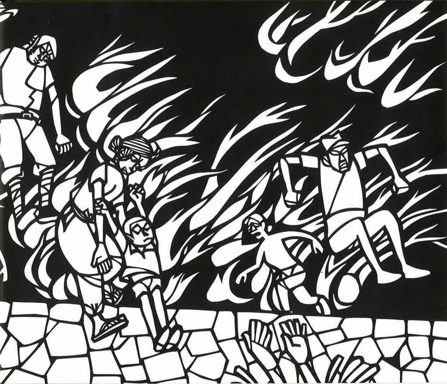 原爆の切り絵