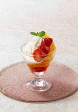 苺と不知火のプチパフェ