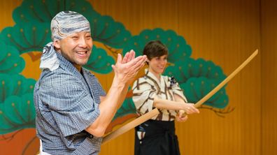 The Fight Scene Choreographer of KILL BILL Gives Katana Lessons 