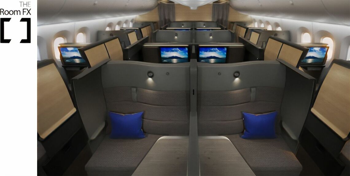 最新のビジネスクラスシート