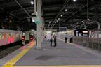 北越谷駅で並んだ避難列車
