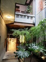 迪化街の建物とカフェ
