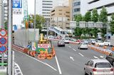新横浜駅の工事現場＝2014年（記者撮影）