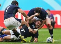 ラグビーW杯､日本代表の1次リーグ敗退決定 スコットランドがサモアを下す