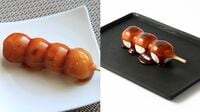 ｢"木彫り"のだんご｣｢本物のだんご｣はどっち？