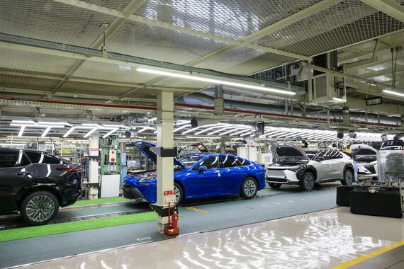 トヨタ元町工場（愛知県豊田市）では、ソルテラとbZ4Xを同じ製造ラインで組立てる（写真：トヨタ自動車）
