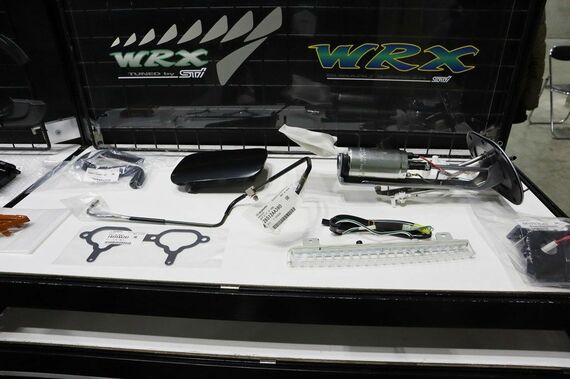 会場に展示されていた復刻パーツ