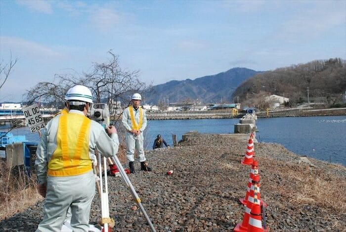 第34閉伊川橋梁の復旧工事も始まった
