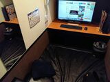 鍵付完全個室には清潔感があった（著者撮影）