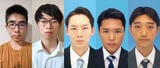 左から芝浦工業大学柏高校3年：瀧澤煌、日下部虎太郎、芝浦工業大学建築学部建築学科4年：伊藤快周、大武慎之、宮坂隆之介