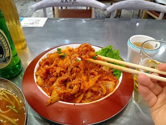 北朝鮮 キムチ炒め