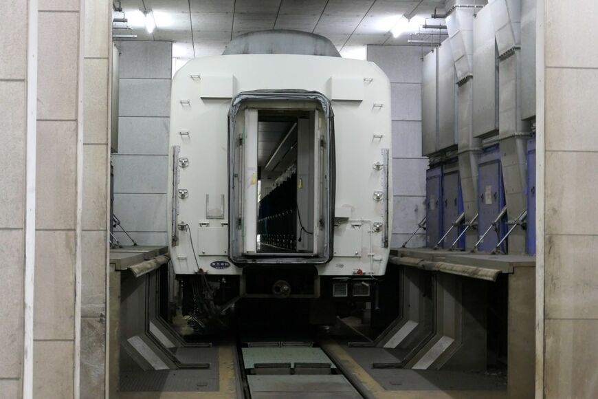 南栗橋工場の自動気吹装置