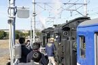 運転室のすぐ近くで撮影するファンも