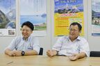 JR四国営業部千葉一孝副長（右）と井上和也氏