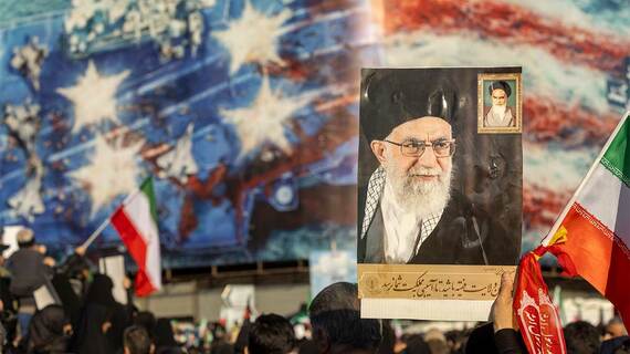 イランにおけるデモの様子