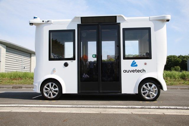 新型マイクロバス「ミカ」（筆者撮影）