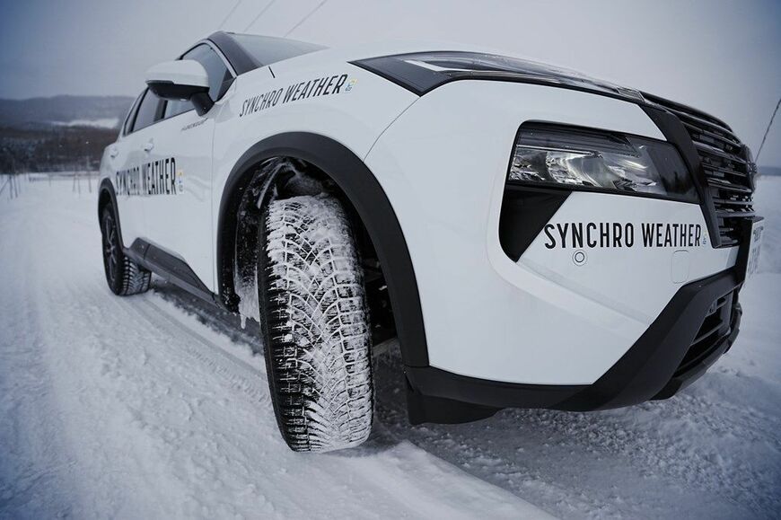 ダンロップのオールシーズンタイヤ「シンクロウェザー」試乗（写真：筆者撮影）