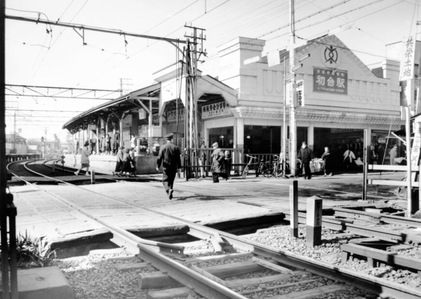 地上駅時代の初台駅付近（写真：京王電鉄）