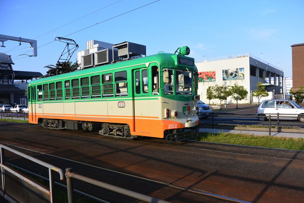 とさでん交通の車両（筆者撮影）