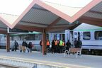 プシェミシル駅でポーランドの列車に乗車する