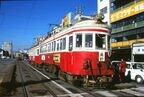岐阜市内線を走るモ520とモ510